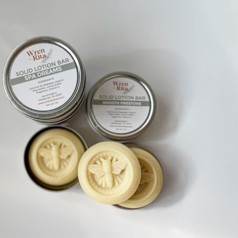 Soft Leather + Rosewood Lotion Bar