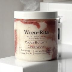 Cocoa Butter + Cedarwood Emulsified Sugar Scrub