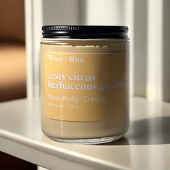 Zesty Citrus + Herbaceous Greens Shea Body Cream